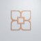 Ekena Millwork Large Olivia Decorative Fretwork Wood Wall Panels, Cherry, 23 3/8"W x 23 3/8"H x 3/8"T WALW24X24X0375OLVCH - alternate 5